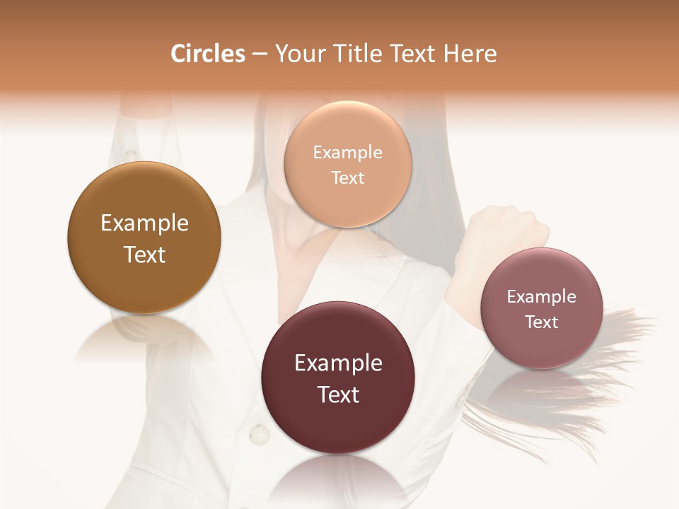 A Woman With Her Hair In The Air PowerPoint Template