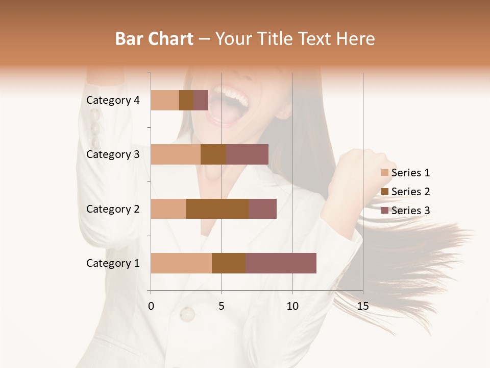 A Woman With Her Hair In The Air PowerPoint Template