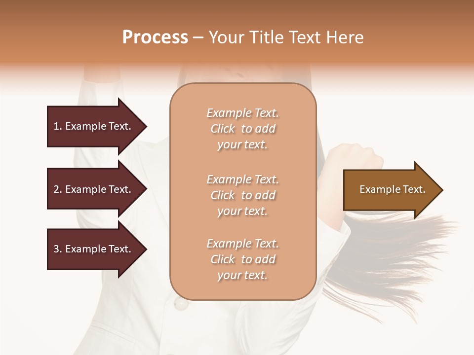 A Woman With Her Hair In The Air PowerPoint Template