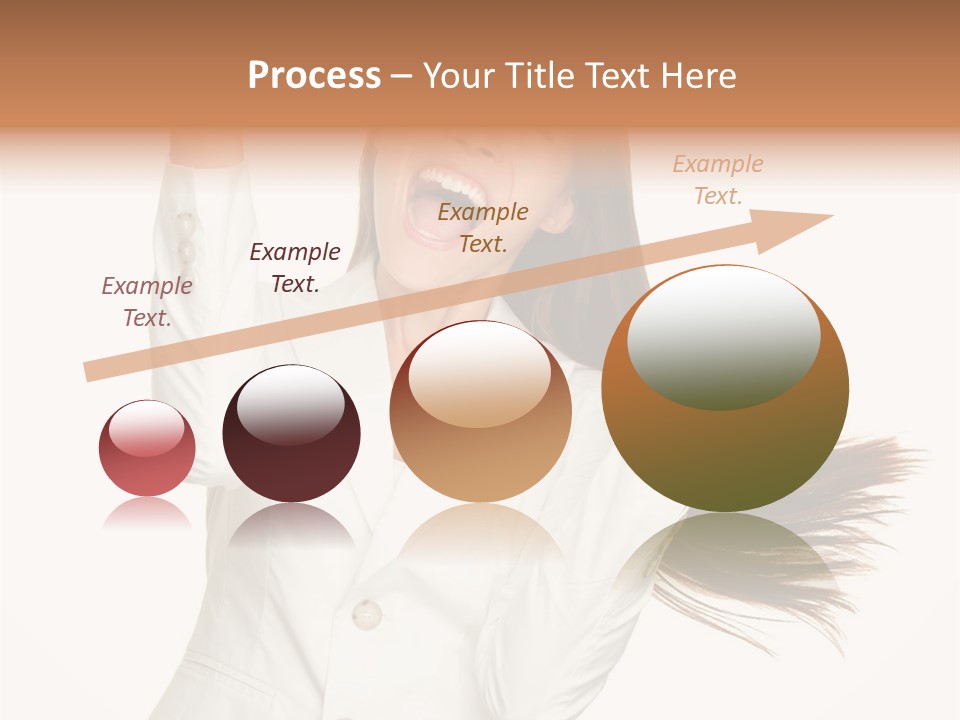 A Woman With Her Hair In The Air PowerPoint Template