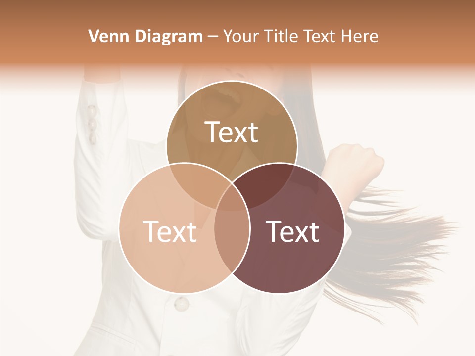 A Woman With Her Hair In The Air PowerPoint Template