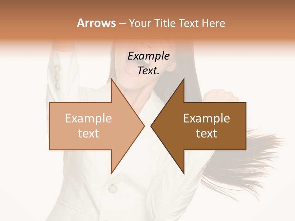 A Woman With Her Hair In The Air PowerPoint Template