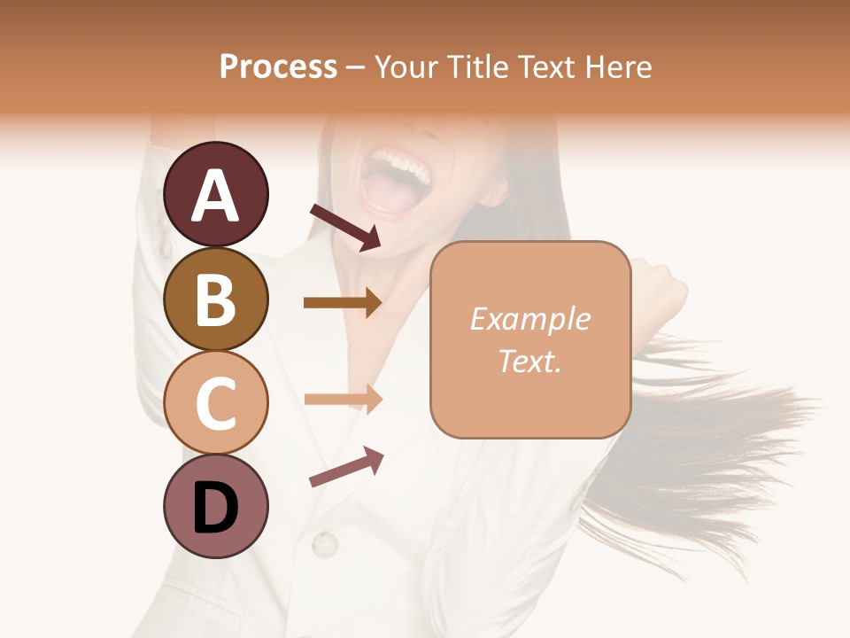 A Woman With Her Hair In The Air PowerPoint Template