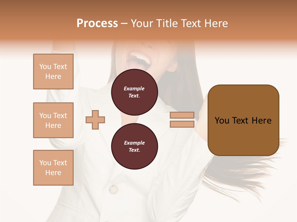 A Woman With Her Hair In The Air PowerPoint Template