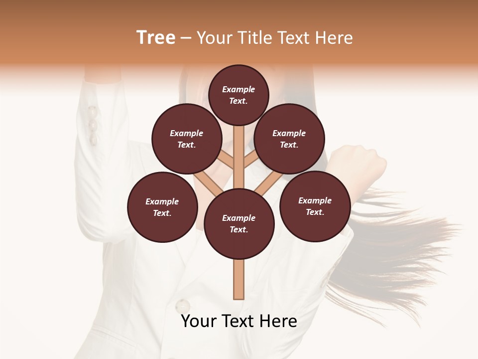 A Woman With Her Hair In The Air PowerPoint Template