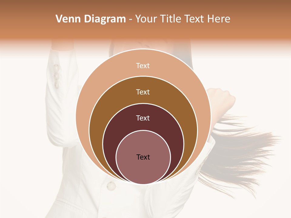 A Woman With Her Hair In The Air PowerPoint Template