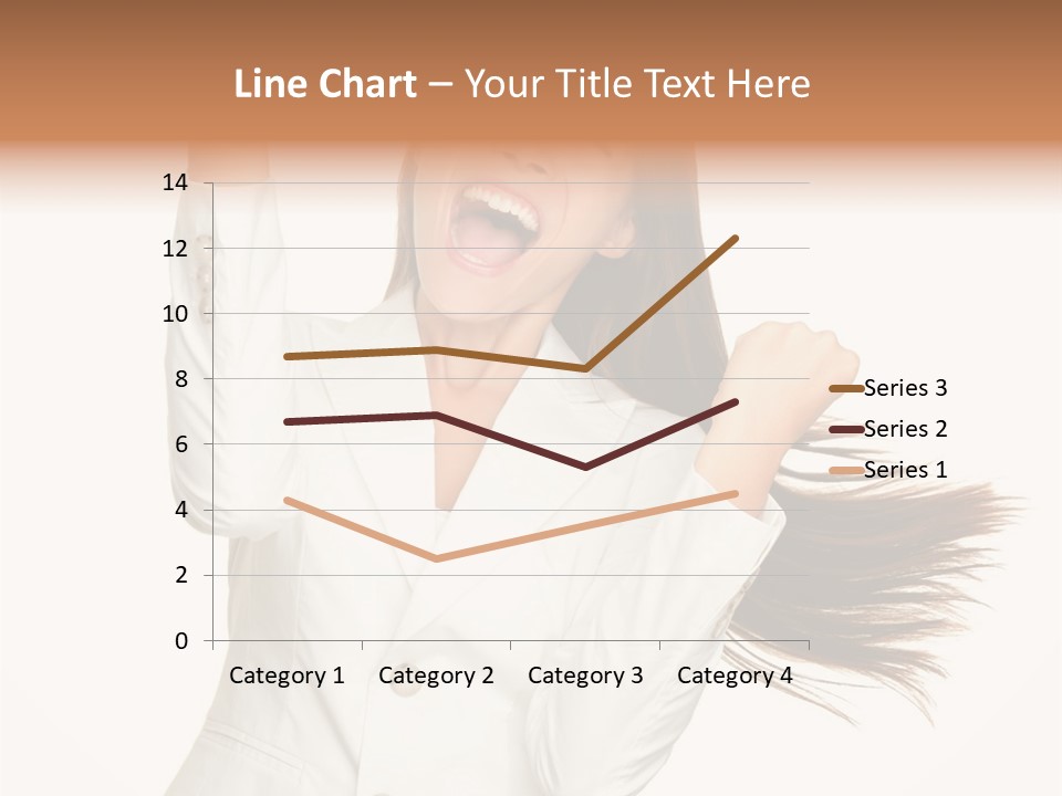 A Woman With Her Hair In The Air PowerPoint Template