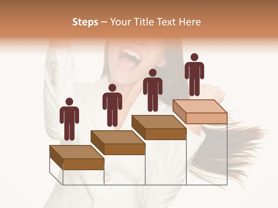 A Woman With Her Hair In The Air PowerPoint Template