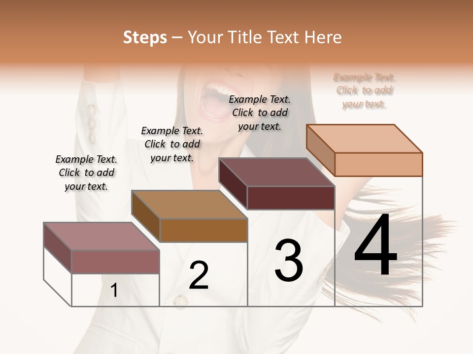 A Woman With Her Hair In The Air PowerPoint Template