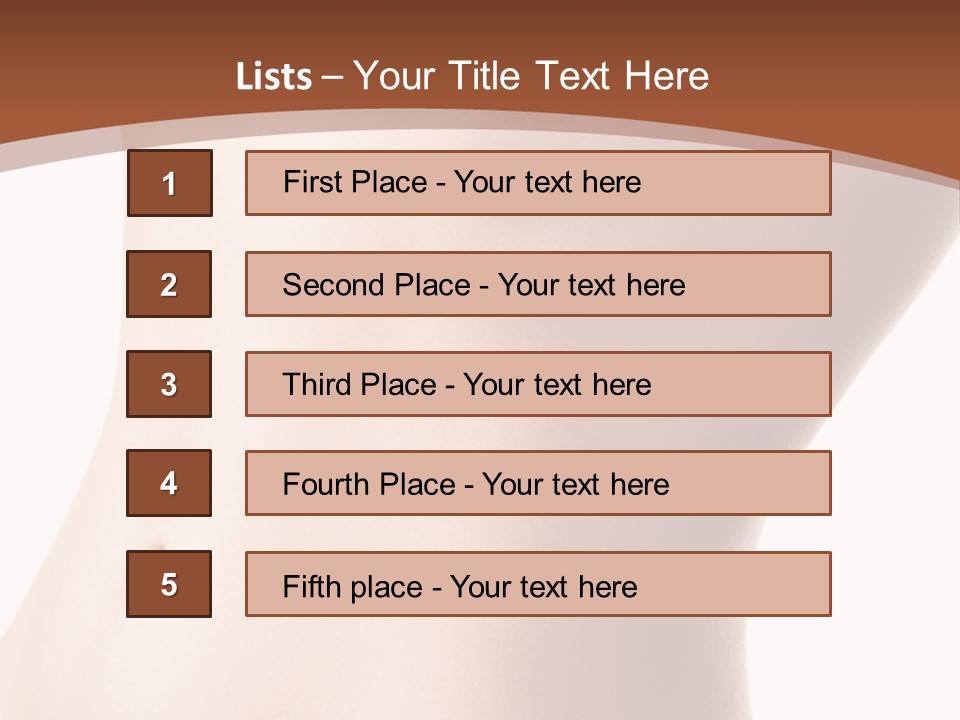 A Close Up Of A Person's Legs With A Brown Background PowerPoint Template