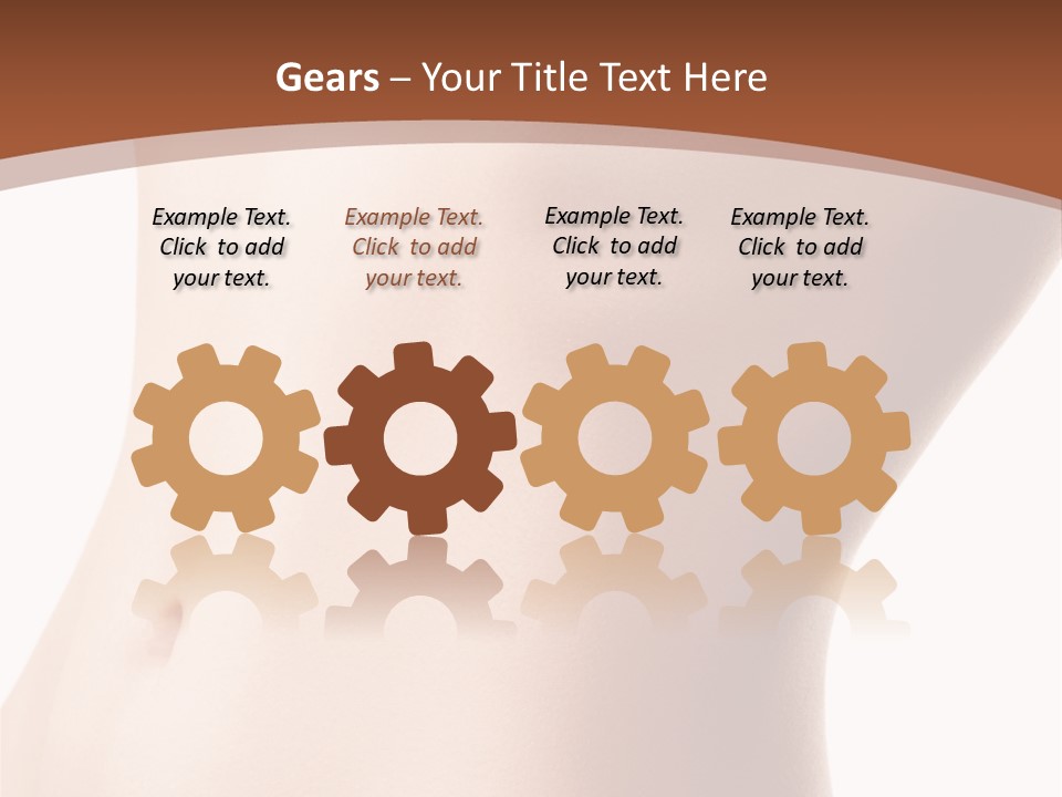 A Close Up Of A Person's Legs With A Brown Background PowerPoint Template