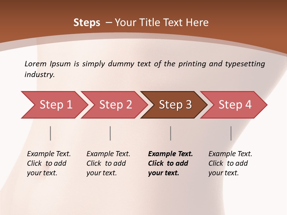 A Close Up Of A Person's Legs With A Brown Background PowerPoint Template