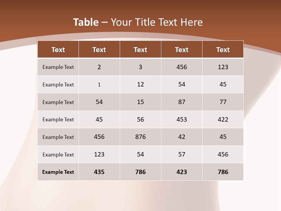 A Close Up Of A Person's Legs With A Brown Background PowerPoint Template