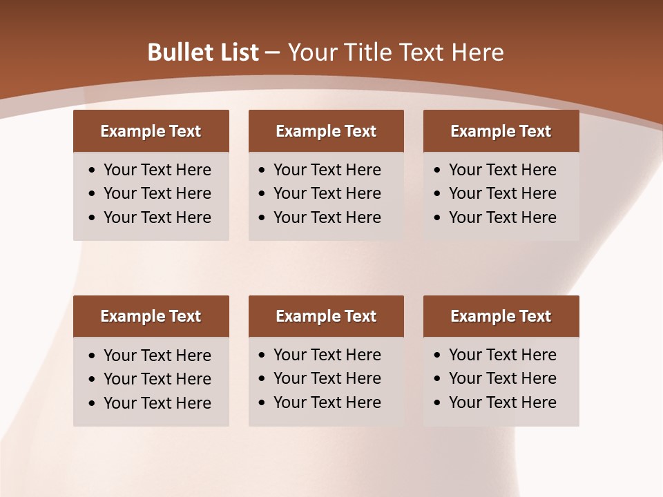 A Close Up Of A Person's Legs With A Brown Background PowerPoint Template