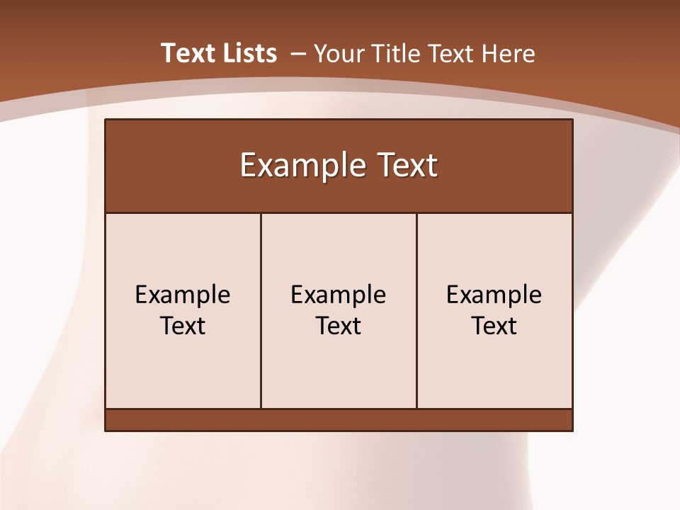 A Close Up Of A Person's Legs With A Brown Background PowerPoint Template