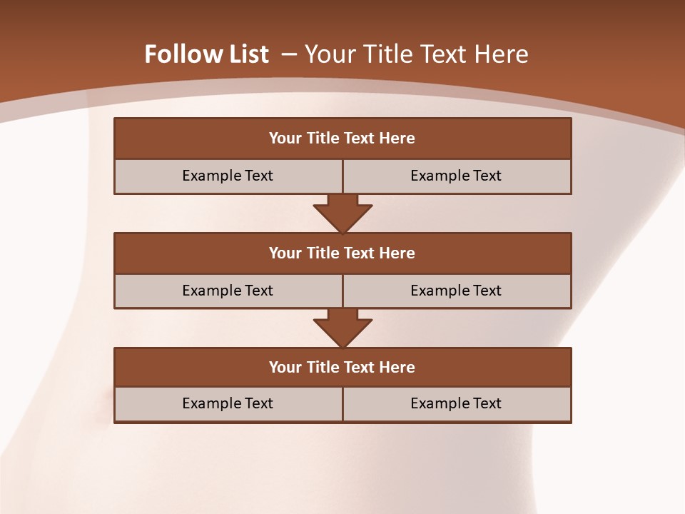 A Close Up Of A Person's Legs With A Brown Background PowerPoint Template