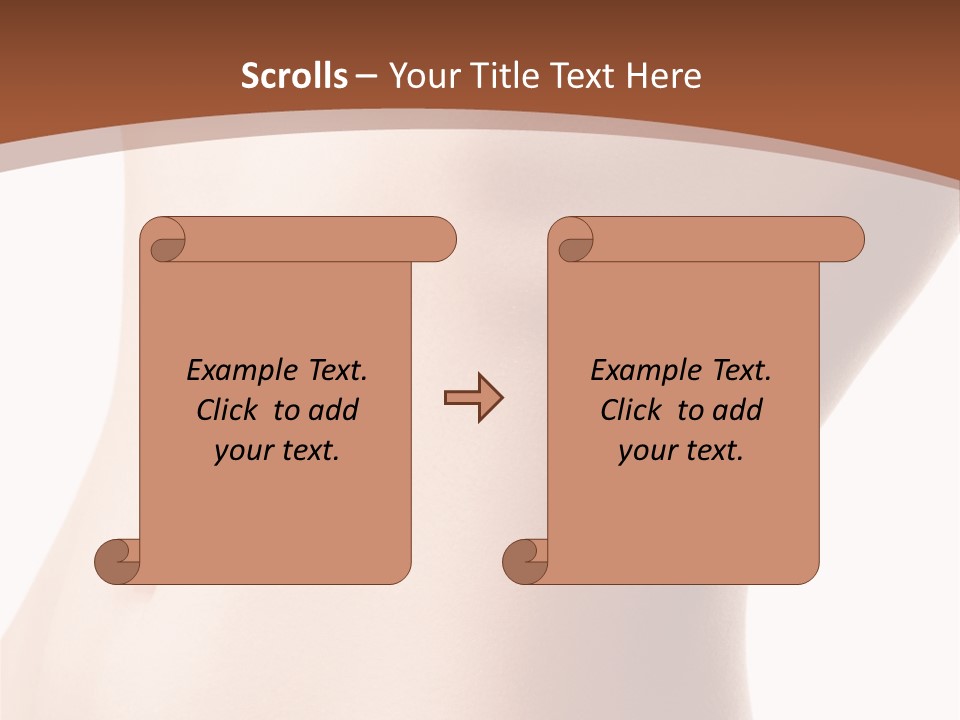 A Close Up Of A Person's Legs With A Brown Background PowerPoint Template