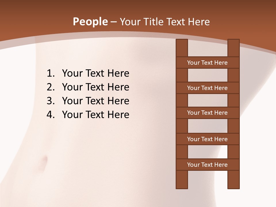 A Close Up Of A Person's Legs With A Brown Background PowerPoint Template