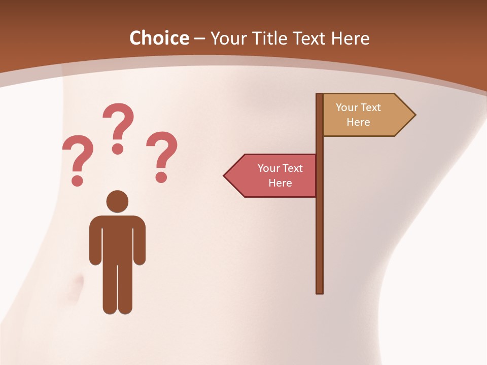 A Close Up Of A Person's Legs With A Brown Background PowerPoint Template