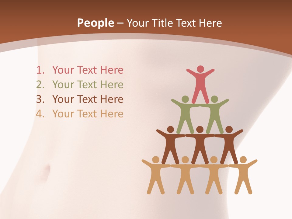 A Close Up Of A Person's Legs With A Brown Background PowerPoint Template
