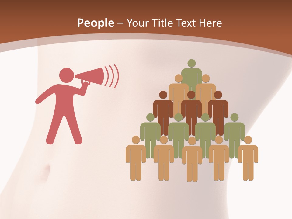 A Close Up Of A Person's Legs With A Brown Background PowerPoint Template