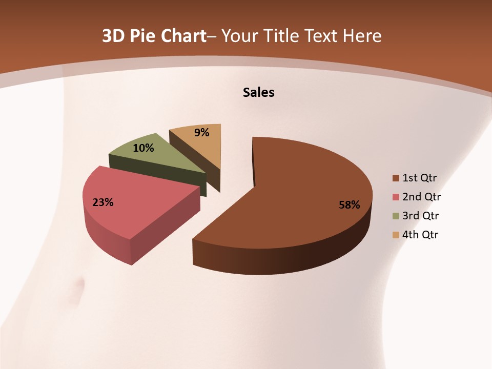 A Close Up Of A Person's Legs With A Brown Background PowerPoint Template