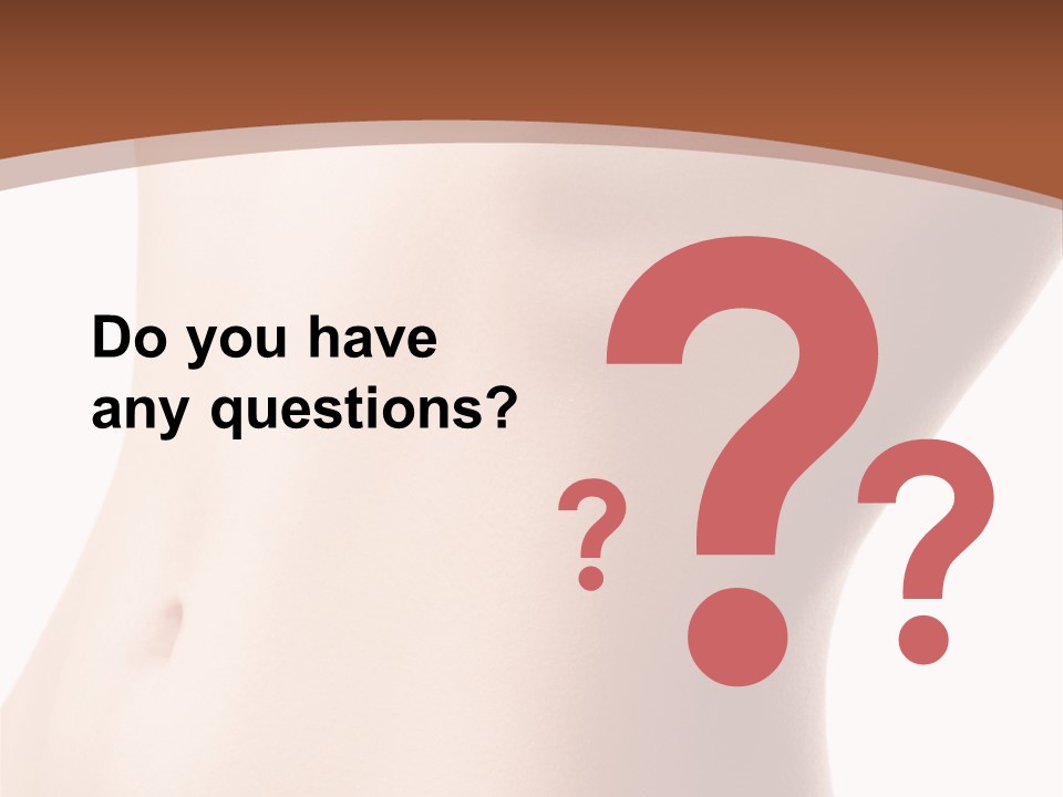 A Close Up Of A Person's Legs With A Brown Background PowerPoint Template