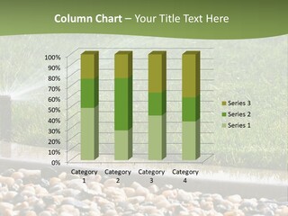 A Sprinkle Is Spraying Water On A Lawn PowerPoint Template