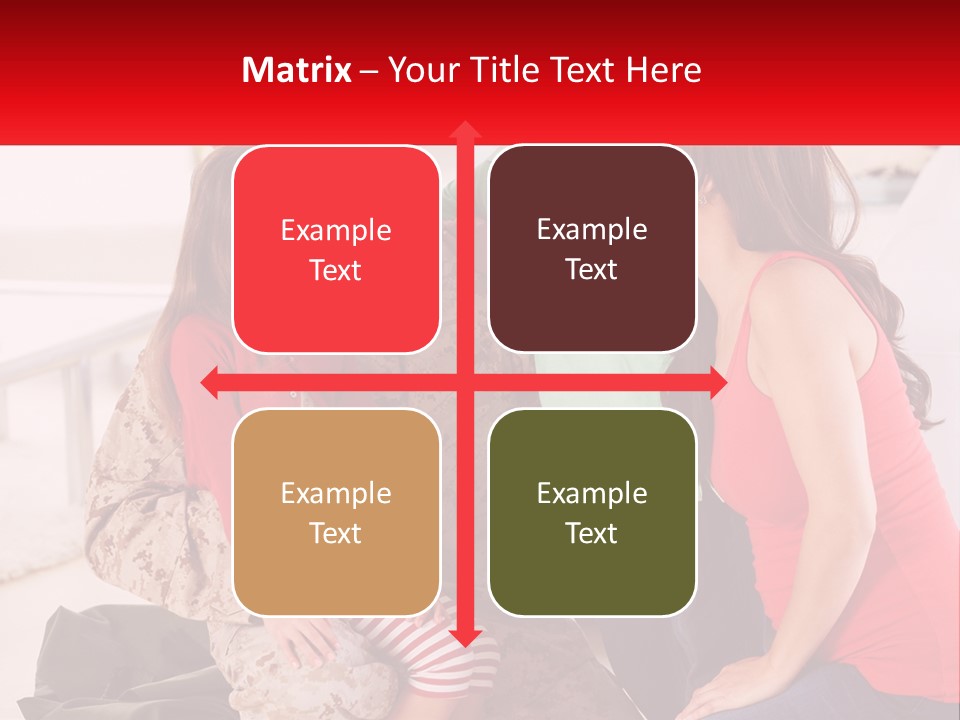 A Group Of People Standing Around Each Other PowerPoint Template