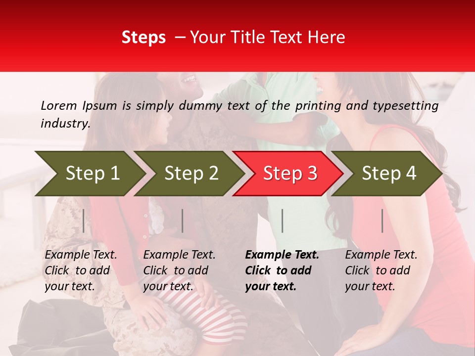 A Group Of People Standing Around Each Other PowerPoint Template