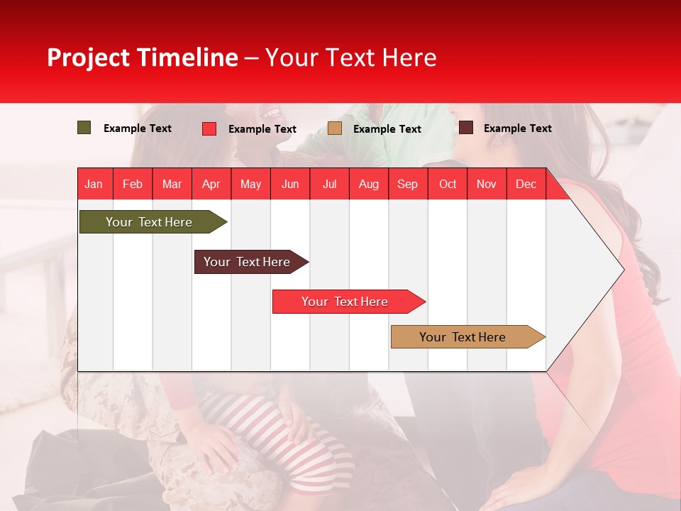 A Group Of People Standing Around Each Other PowerPoint Template
