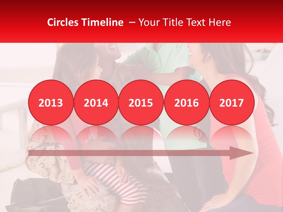 A Group Of People Standing Around Each Other PowerPoint Template