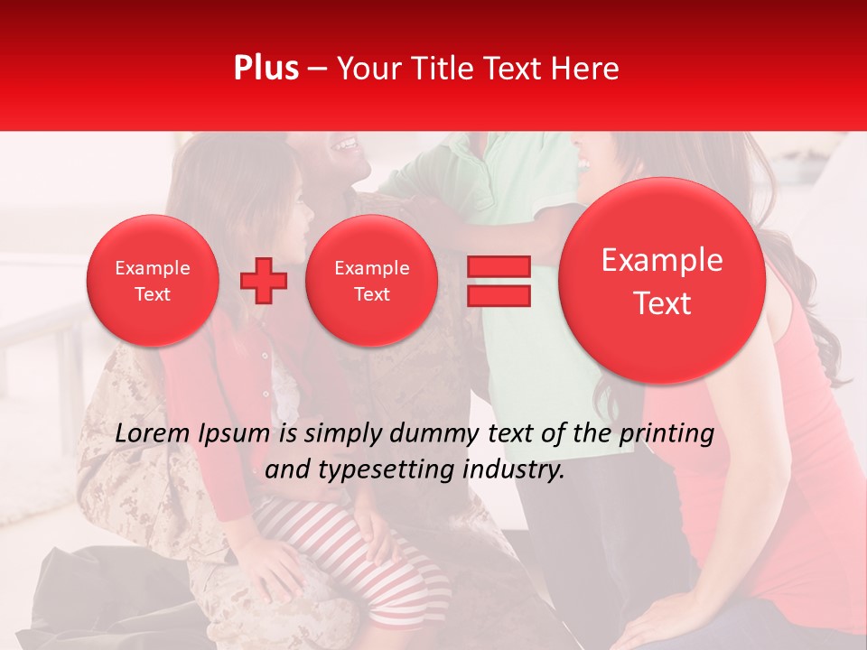 A Group Of People Standing Around Each Other PowerPoint Template