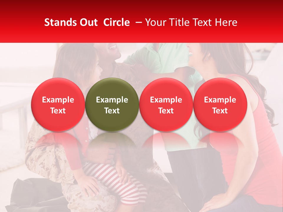 A Group Of People Standing Around Each Other PowerPoint Template