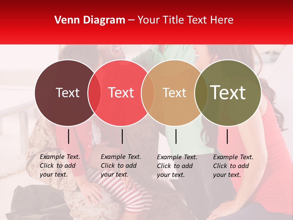 A Group Of People Standing Around Each Other PowerPoint Template