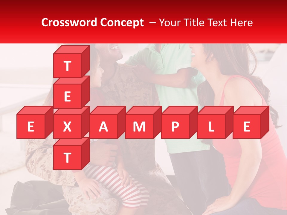 A Group Of People Standing Around Each Other PowerPoint Template