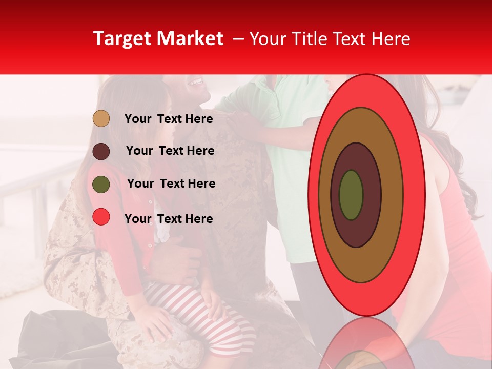 A Group Of People Standing Around Each Other PowerPoint Template