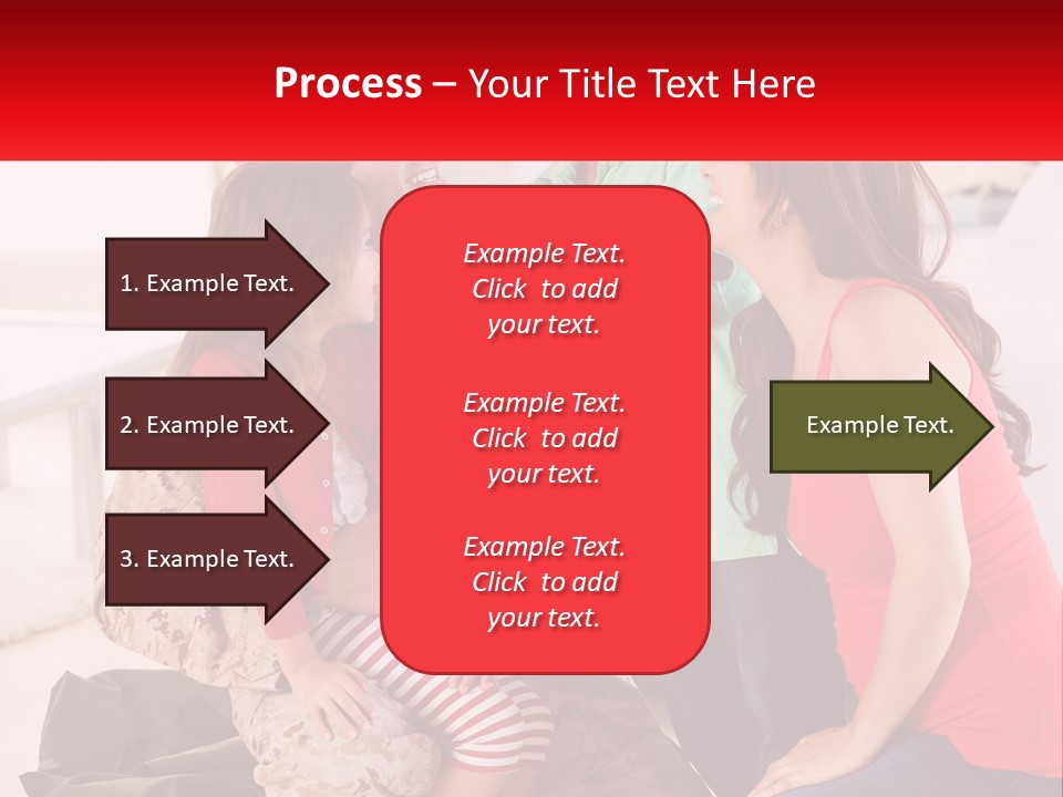 A Group Of People Standing Around Each Other PowerPoint Template
