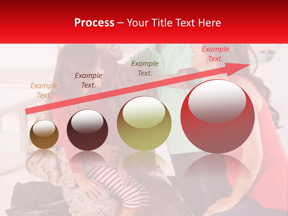 A Group Of People Standing Around Each Other PowerPoint Template