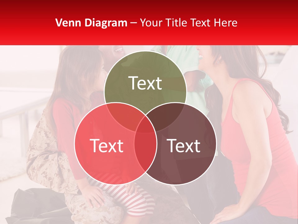 A Group Of People Standing Around Each Other PowerPoint Template