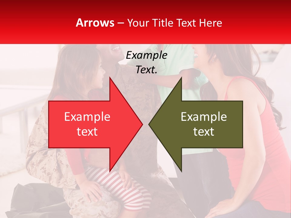 A Group Of People Standing Around Each Other PowerPoint Template