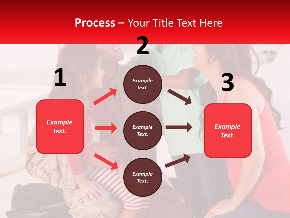 A Group Of People Standing Around Each Other PowerPoint Template