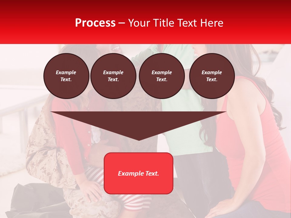 A Group Of People Standing Around Each Other PowerPoint Template