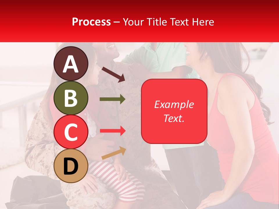 A Group Of People Standing Around Each Other PowerPoint Template