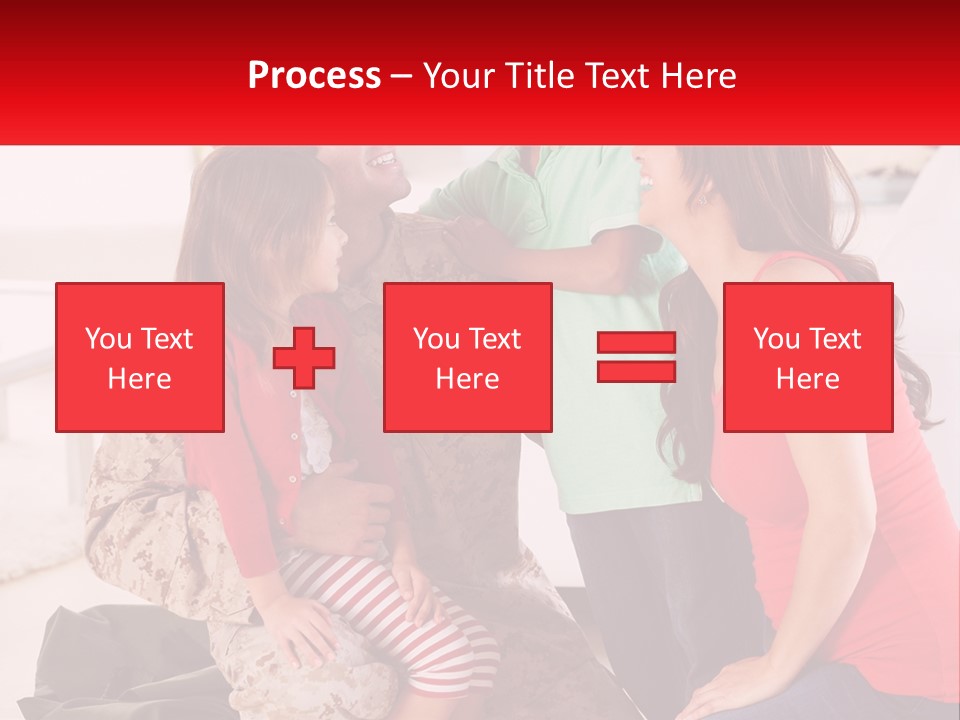 A Group Of People Standing Around Each Other PowerPoint Template