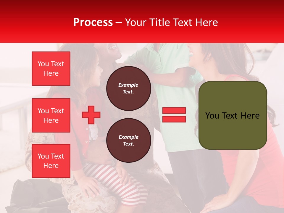 A Group Of People Standing Around Each Other PowerPoint Template
