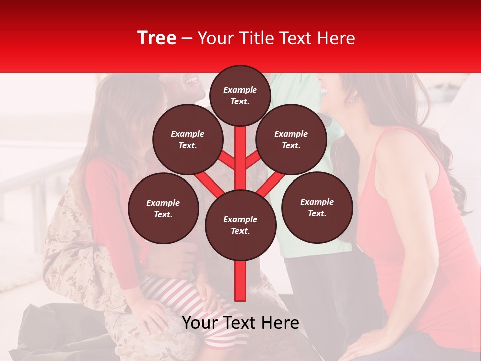A Group Of People Standing Around Each Other PowerPoint Template
