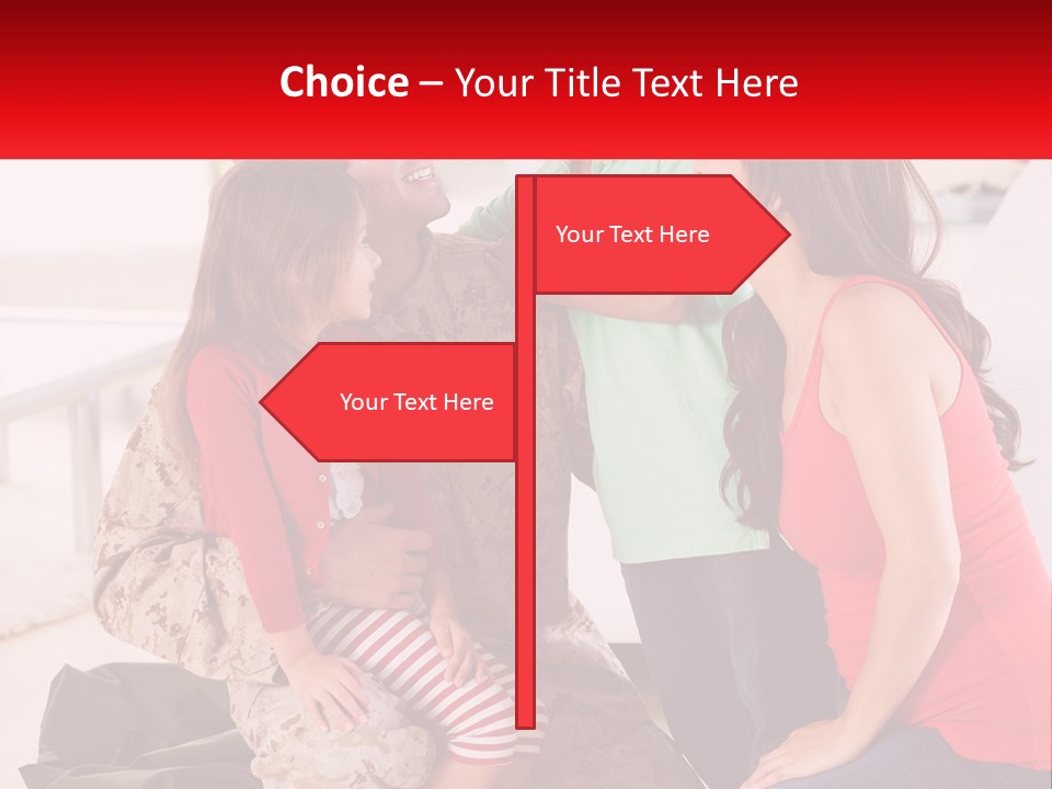 A Group Of People Standing Around Each Other PowerPoint Template