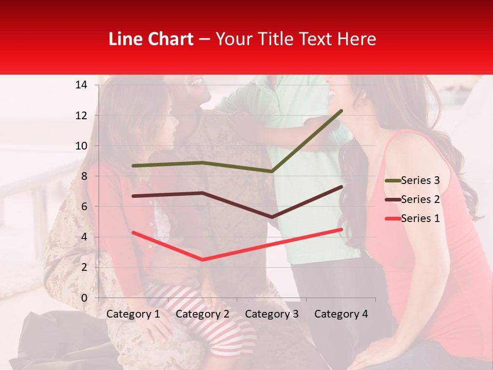 A Group Of People Standing Around Each Other PowerPoint Template