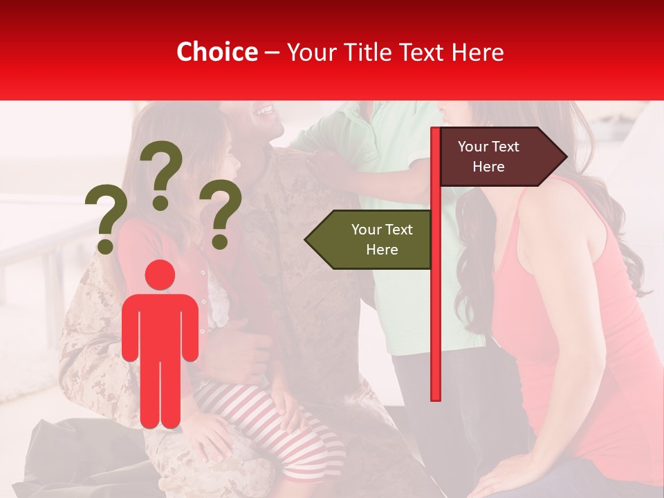 A Group Of People Standing Around Each Other PowerPoint Template